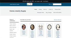 Desktop Screenshot of cameojewelrysupply.com