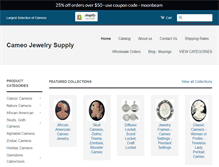 Tablet Screenshot of cameojewelrysupply.com